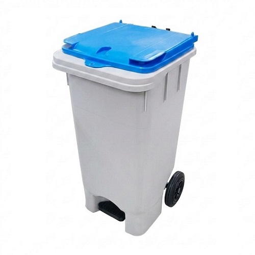 HDPE 국내생산 야외용 120리터 페달형 실외용 쓰레기통 120L 페달식 재활용품 분리수거함