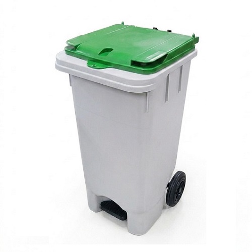 HDPE 국내생산 120리터 신형 아파트 페달형 음식물쓰레기통 상차용 페달식 120리터 음식물수거함