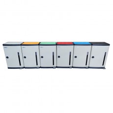 삼익그린가드 연속비닐 35리터 페달식 쓰레기통 컬러형 35L 연속봉투 휴지통 STC-350B(35L)